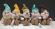 Lot 5 Disney Store Bean Bag Plush Snow White&rsquo;s Dwarfs 