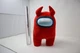 TOIKIDO Among Us Red 12" Plush w/ Devil Horns Stuffed Animal