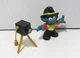 Vintage 1981 Smurfs Photographer PVC figure & camera on tripod Peyo Schleich 2&rdquo;