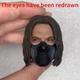 Hot Toys 1/6 MMS241 The Winter Soldier&zwnj; 1.0 Mask Head Sculpture DIY Accessories
