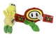 New 2018 Nintendo Good Stuff Plush Super Mario Fire Flower & Koopa Troopa 6 In