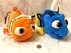 Disney Finding NEMO DORY Set Movie Plush Stuffed Fish Animals 17" & 15" Friends