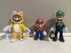 3 JAKKS Pacific Super Mario Bros Movie Mario Luigi Cat Action Figures Lot
