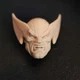 1/12 Scale The Comic Wolverine Head Sculpt Unpainted Fit 6" Mezco Figure E Style
