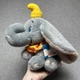 Vintage 1990's DUMBO Flying Bean Stuffed Plush THE DISNEY STORE 8" Elephant NEW