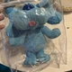Vintage 1997 Tyco Blues Clues SING ALONG BLUE 12" Talking Stuffed Plush (WORKS)