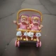 Zuru My Mini Baby Series 2 TWIN GIRLS Pink/Gold Double Stroller Store Display