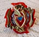 Beyblade B-105 Achilles Burst Tomy Hasbro red silver gold Shield