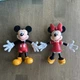 Applause Disney Mickey & Minnie Mouse 5" Vinyl Posable Figures Set Of 2 Bendy