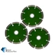 3 Pack 4" Diamond Saw Blade Cutting Concrete Bricks Stone Tile Premium Segmented