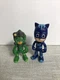 PJ Masks Catboy Connor And Gekko Disney Jr. Posable 3.5" Action Figure Lot 2