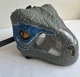 Jurassic World Velociraptor Mask BLUE Dino Moving Eyes, Mouth w/ Sound WORKS