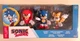 NIB Jakks Sonic the Hedgehog 2 1/2'' 8 Bit Action Figure 3 pack Toy Set Knuckles