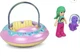 Mattel 2022 Polly Pocket Mini Car Donut w/ Sprinkles and Pet Purple Dog MOC