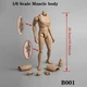 ZYTOYS 1/6 Narrow Shoulder 12" Figure Male Body Action Figure B001 For Hot Toys