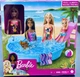 Barbie swimming Pool play set w/ slide & accessories  11.5 Barbie Doll New n Box