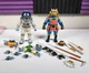NECA TMNT Samurai Adventure Michelangelo & Space Donatello - 100% COMPLETE