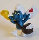 The Postman Smurf Mailman  Mail Trumpet Peyo Schleich Toy Figure Vintage 1978 2"