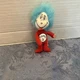 RARE SMALL THING 2 DR SEUSS BLUE HAIR PLUSH DOLL FIGURE MOVIE STICKY HANDS TOY