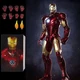 Marvel Avengers Iron Man Mark 3 MK3 Ironman Toy LED Light Action Figure Model