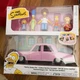 Jakks The Simpsons Family Sedan Car and 2.5" Inch Figure Set Homer Bart Lisa