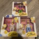 LOT OF 3 JAKKS PACIFIC THE SIMPSONS 5" FIGURES KRUSTY, DOUGHNUT & BASEBALL HOMER