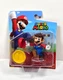 2021 Super Mario with 1 Up Coin Figure Set NIB Jakks Pacific