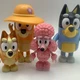 Coco Bluey Action Figure LOT Pink Poodle Dog MOOSE Toys RARE Collectible BINGO