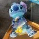 Disney Store Stitch Holding Duckling Plush Stuffed Toy Rare NWT