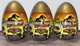 Lot Of 3 Jurassic Park 30th Anniversary CAPTIVZ Build & Battle Golden Egg