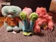 Zuru Fuggler x Spongebob/ Gary Snail  & Patrick & Squidward Keychain Plush - NEW