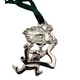 DR. SEUSS THING 2 ORNAMENT The GRINCH CHRISTMAS Excellent Condition Silver