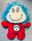 Universal Studios Dr. Seuss Thing 1 / Thing 2 Plush Double-sided Doll Toy Aurora
