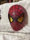 Amazing Spiderman Hasbro Marvel 2012 Lights Talking Mask Costume Cosplay