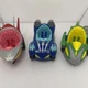 Lot of 3 PJ Masks Deluxe Character Vehicles Catboy Gekko Owlette Toy Cars