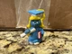 1981 Schleich Smurfs Graduation Smurfette Smurf Vintage Rare PVC Toy Figurine