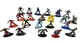 Jada DC Marvel Nano Metalfigs Mini-Figures Die-Cast Metal - Lot of 22