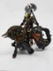 LOT Papo Black Bull Knight w/ Horse & Sword PLUS Dark Knight with Ax & Sword