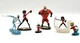 Disney Pixar Incredibles 6 Figure Set: Frozone Mr. & Mrs. Incredible Violet Dash