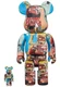 BE@RBRICK JEAN-MICHEL BASQUIAT #6 100% 400% BEARBRICK MEDICOM TOY jp