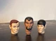 Mego & 2007 EMCE Toys Star Trek Lot of 3 Heads for 8" Action Figures