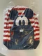 Disney Mickey Mouse Americana Red White & Blue Striped Backpack New