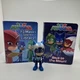 PJ Masks Catboy Action Figure Board Books Lot Race To Moon Save Library Hero