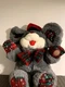 Dandee 18" Christmas Mouse Plush Musical Light Up Nose Gray Dan Dee Jingle Bells