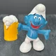 Smurfs 20078 Beer Smurf w/ Mug of Brew Ale Vtg PVC Figure Schleich Peyo Figurine