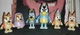 Bluey Figure Lot of 6 Bluey Posable Figures Moose Toys