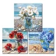  3 Pack Beach Diamond Art Kits for Adults Beginners, Diamond painting-3pack-2