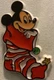 Vintage Christmas Mickey in Stocking Plastic Pin 40236 Monogram Products Disney