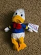 The Disney Store Donald Duck Beanie Plush Mint with Tags