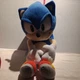 Sega Sonic The Hedgehog Blue 18" inch Plush Backpack Bag
